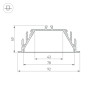 Профиль с экраном ALU-POWER-RW80F-2000ANOD+CLEAR-P (Arlight, Алюминий) - Профиль с экраном ALU-POWER-RW80F-2000ANOD+CLEAR-P (Arlight, Алюминий)