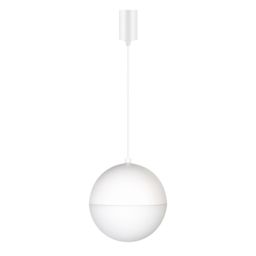 Светильник SP-EMISFERO-R200-16W Warm3000 (WH, 180 deg, 230V) (Arlight, IP20 Металл, 3 года) Подвесной светильник. Мощность 16 Вт, св. поток 1120 лм, 70 лм/Вт, теплый 3000 K, CRI>90, угол 180°, напряжение питания 230 В. Белый корпус из алюминия, материал плафона стекло, степень защиты IP20. Размер: диаметр 200 мм, длина подвеса 1500 мм. Габариты чаши Ø50x95 мм. Монтаж подвесной, длина подвеса регулируемая. Драйвер 28-40 В, 400 мА, пульсация 