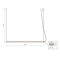 Подвесной светодиодный светильник Nowodvorski H LED 8910 - Подвесной светодиодный светильник Nowodvorski H LED 8910