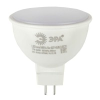  - Лампа светодиодная ЭРА GU5.3 5W 4000K матовая LED LED MR16-5W-840-GU5.3 R Б0049639