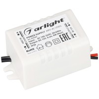  - Блок питания ARV-AL12005 (12V, 0.42A, 5W) (Arlight, IP20 Пластик, 2 года)