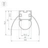 Профиль ARH-POWER-W154-COMFORT-2000 ANOD (Arlight, Алюминий) - Профиль ARH-POWER-W154-COMFORT-2000 ANOD (Arlight, Алюминий)