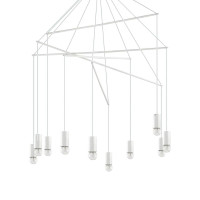  - Подвесная люстра Ideal Lux Pop SP10 Bianco 186801