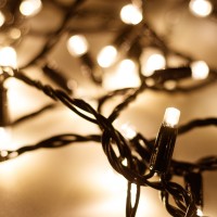  - Светодиодная гирлянда ARD-STRING-PRO-10000-BLACK-100LED-STD WARM (230V, 7W) (Ardecoled, IP65)