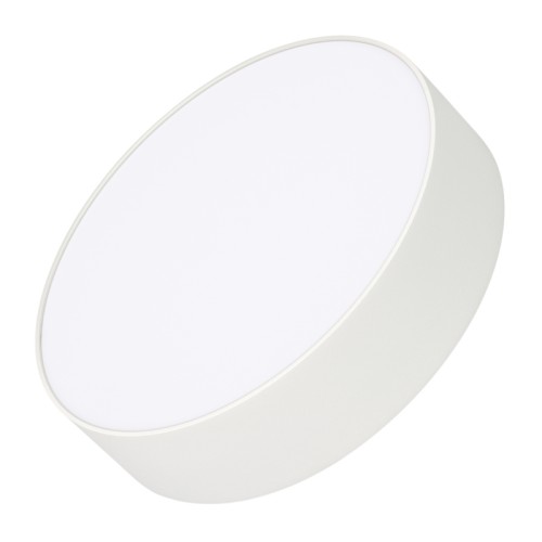 Светильник SP-RONDO-R210-20W Warm3000 (WH, 120 deg, 230V) (Arlight, IP40 Металл, 3 года) Накладной светильник. Мощность 20 Вт, св. поток 1400-1600 лм, 80-90 лм/Вт, теплый 3000 K, CRI>90, угол 120°, напряжение питания 230 В. Белый круглый корпус из алюминия, экран PC, степень защиты IP40. Размер: диаметр 210 мм, высота 52 мм. Монтаж накладной. Драйвер 27-42 В, 500 мА, пульсация 