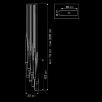  - Подвесная люстра Lightstar Meta Duovo 807087