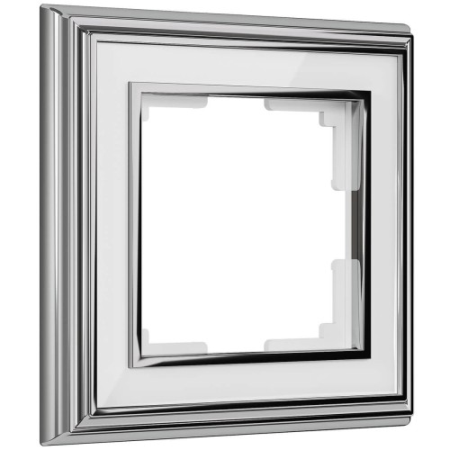 Рамка Werkel Palacio на 1 пост хром/белый W0011331 4690389159121 