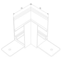  - Коннектор L-образный Elektrostandard Slim Magnetic 85090/00 4690389179013