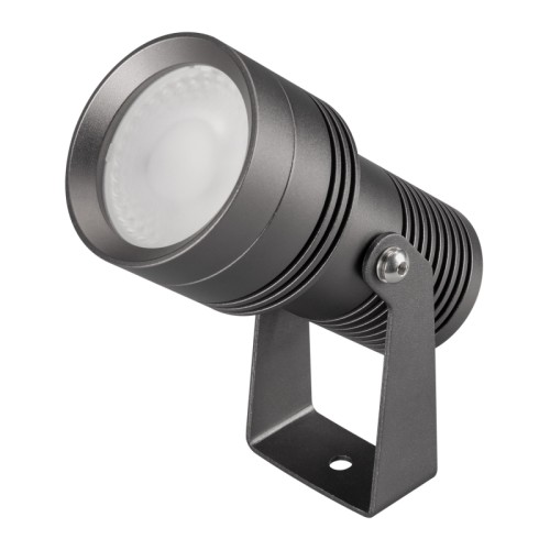 Светильник KT-RAY-COLOR-R61-12W RGB-Warm3000 (DG, 36 deg, 12V) (Arlight, IP67 Металл, 3 года) Уличный светодиодный прожектор, мощность 12Вт, угол освещения 36°. Цвет свечения RGB-ТЕПЛЫЙ 3000К, световой поток 800лм. Влагозащищенный корпус IP67 - темно-серый алюминий, экран из закаленного стекла. Угол поворота корпуса в вертикальной плоскости 135°. Питание DC12В, мощность 12Вт. Размеры DxH - Ø61x113мм. В комплекте 1м провод.