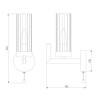 Бра Eurosvet Arganie 60133/1 серебро - Бра Eurosvet Arganie 60133/1 серебро