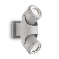  - Уличный настенный светильник Ideal Lux Xeno AP2 Grigio 129518