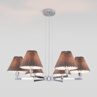  - Подвесная люстра Eurosvet Peony 60136/6 хром/графит