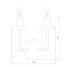 Бра Eurosvet Cariso 60150/2 хром - Бра Eurosvet Cariso 60150/2 хром