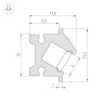 Профиль SL-BEVEL-H12-F13-2000 ANOD OLIVE GREY (Arlight, Алюминий) - Профиль SL-BEVEL-H12-F13-2000 ANOD OLIVE GREY (Arlight, Алюминий)