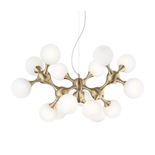 Подвесная люстра Ideal Lux Nodi SP15 Ottone Satinato 241012 
