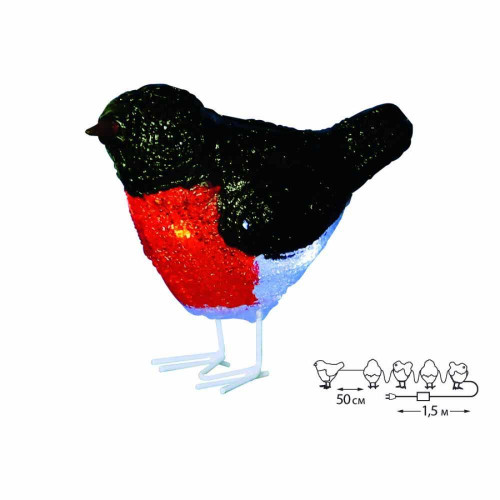 Фигурка светодиодная «Птички» 17x13см Uniel ULD-M1713-040/STA White IP20 Birds5 UL-00007287 