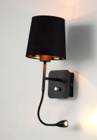  - Бра Crystal Lux Pablo AP2 Black/Black-Gold