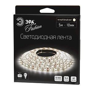 Светодиодная лента ЭРА 14,4W/m 60LED/m 5050SMD теплый белый 5M LS5050-60LED-IP20-WW-5m C0043046 