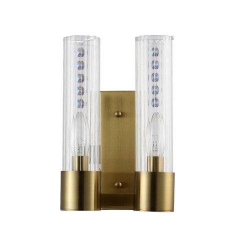 Бра Crystal Lux OTONO AP2 BRASS/TRANSPARENTE 