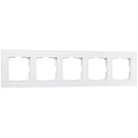Рамка Werkel Favorit на 5 постов белый матовый WL01-Frame-05 4690389098673