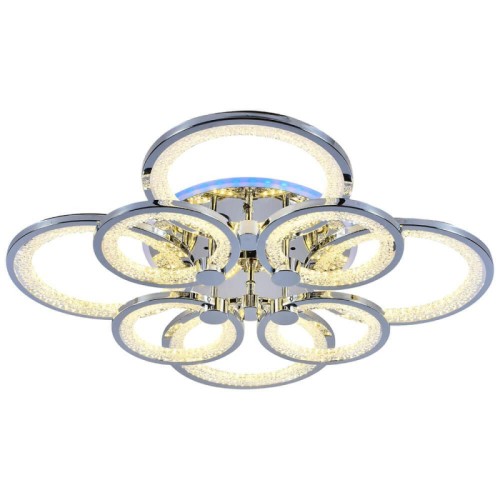 Потолочная светодиодная люстра Profit Light 8002/4+4 CHR 