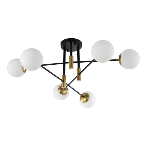 Потолочная люстра Crystal Lux Fidel PL6 Black 