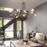 Подвесная люстра Ideal Lux Triumph Sp8 Ottone Antico 160269 - Подвесная люстра Ideal Lux Triumph Sp8 Ottone Antico 160269