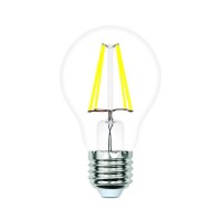  - Лампа светодиодная филаментная Volpe E27 6W 3000K прозрачная LED-A60-6W/3000K/E27/CL/SLF UL-00008298