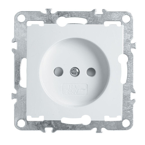 Розетка Feron Stekker Эрна б/з 10A 250V с защитной шторкой белый PST10-9109-01 39316 