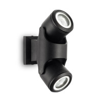  - Уличный настенный светильник Ideal Lux Xeno AP2 Nero 129501