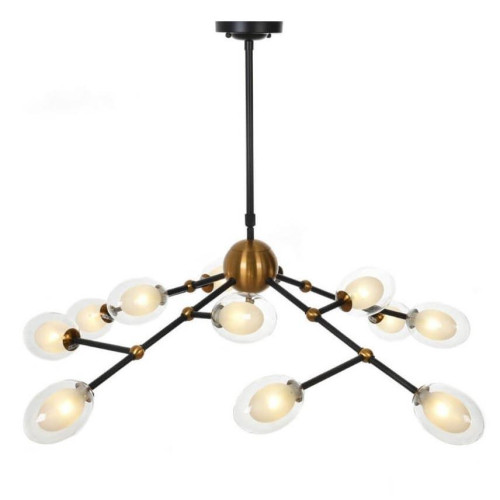 Подвесная люстра Lumina Deco Crocus LDP 7002-12 BK+MD 