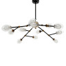 Подвесная люстра Lumina Deco Crocus LDP 7002-12 BK+MD - Подвесная люстра Lumina Deco Crocus LDP 7002-12 BK+MD
