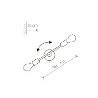  - Бра Nowodvorski Sticks 9077