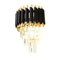  - Настенный светильник Lumina Deco Funneli LDW 6003-2 BK+F.GD