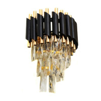  - Настенный светильник Lumina Deco Funneli LDW 6003-2 BK+F.GD