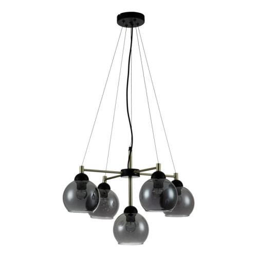 Подвесная люстра Indigo Grappoli 11029/5P Black V000215 Подвесная люстра Indigo Grappoli 11029/5P Black V000215