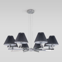  - Подвесная люстра Eurosvet Peony 60136/8 хром/графит