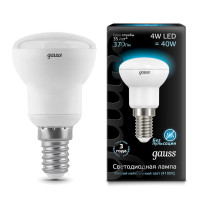  - Лампа светодиодная рефлекторная Gauss E14 4W 4100K матовая 106001204