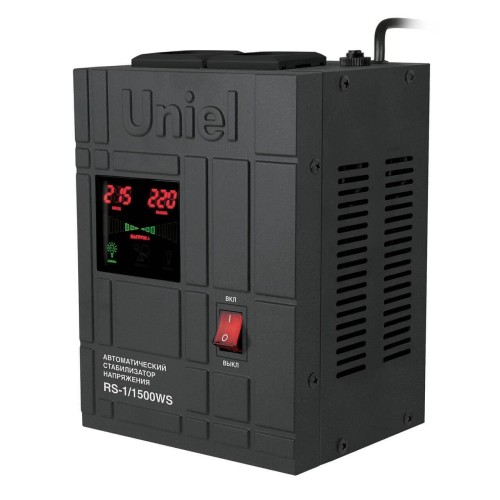 Стабилизатор напряжения Uniel 1500ВА RS-1/1500WS 07380 