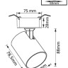 Встраиваемый спот Crystal Lux CLT 017C BL - Встраиваемый спот Crystal Lux CLT 017C BL