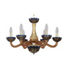 Подвесная люстра Bohemia Ivele 1309/6/200 G Am/Amber-Blue/H-1I - Подвесная люстра Bohemia Ivele 1309/6/200 G Am/Amber-Blue/H-1I