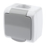 Розетка ЭРА Intro Atlantic Schuko 2P+E 16A 250V с крышкой 5-201-03 Б0050945 - Розетка ЭРА Intro Atlantic Schuko 2P+E 16A 250V с крышкой 5-201-03 Б0050945