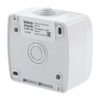  - Розетка ЭРА Intro Atlantic Schuko 2P+E 16A 250V с крышкой 5-201-03 Б0050945