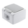 Розетка ЭРА Intro Atlantic Schuko 2P+E 16A 250V с крышкой 5-201-03 Б0050945 - Розетка ЭРА Intro Atlantic Schuko 2P+E 16A 250V с крышкой 5-201-03 Б0050945