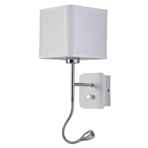 Бра Crystal Lux Paco AP2 Chrome/White 