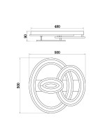  - Потолочный светодиодный светильник Freya Sunny FR10022CL-L63W