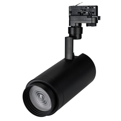 Светильник LGD-ZEUS-4TR-R100-30W White (BK, 20-60 deg) (Arlight, IP20 Металл, 3 года) Поставка под заказ от 100 шт. Светильник подвесной для треков/шин 4 провода, 30Вт. Цвет свечения БЕЛЫЙ 6000K, световой поток 2400-3000лм, регулируемый угол 20-60°, CRI>90. Корпус круглый, металл, цвет черный, IP20. Размеры DxHxL Ø100x220x180мм. Входное напряжение AC220-240V, мощность 30Вт. Драйвер встроенный (30-40V, 750mA).