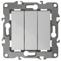  - Выключатель трехклавишный ЭРА 12 10AX 250V 12-1107-01 Б0014669