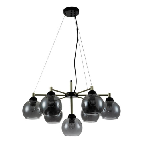 Подвесная люстра Indigo Grappoli 11029/7P Black V000216 Подвесная люстра Indigo Grappoli 11029/7P Black V000216