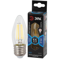  - Лампа светодиодная филаментная ЭРА E27 11W 4000K прозрачная F-LED B35-11w-840-E27 Б0046988